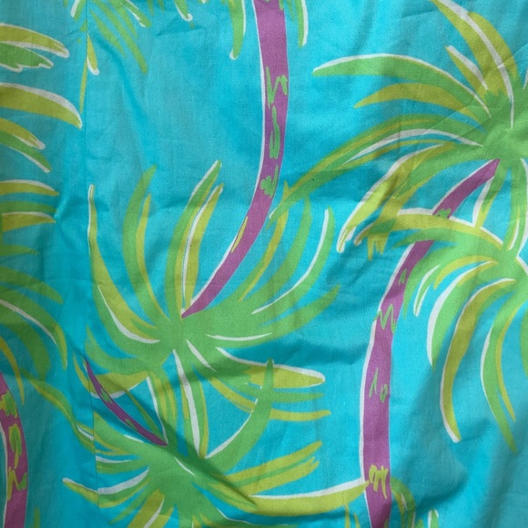 Lilly Pulitzer “Shorely Blue Lazy and Hazy” Logan Palm Tree Dress - Picture 2 of 4